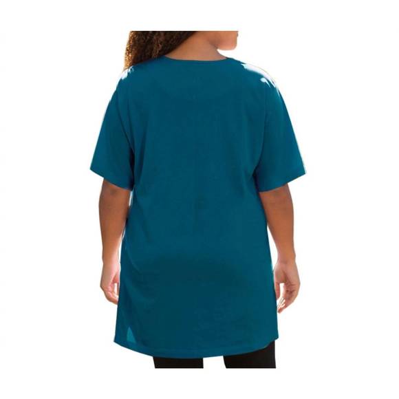 NEW ON THE PLUS SIDE jersey short sleeve v-neck tunic - plus in deep sea - Picture 2 of 2